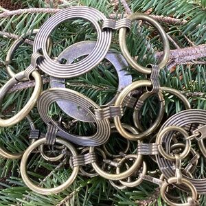 Roaman’s Brass Circular Link Hasp Closure Boho Hippy Belt